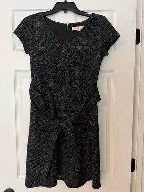 Loft Speckled Black Dress